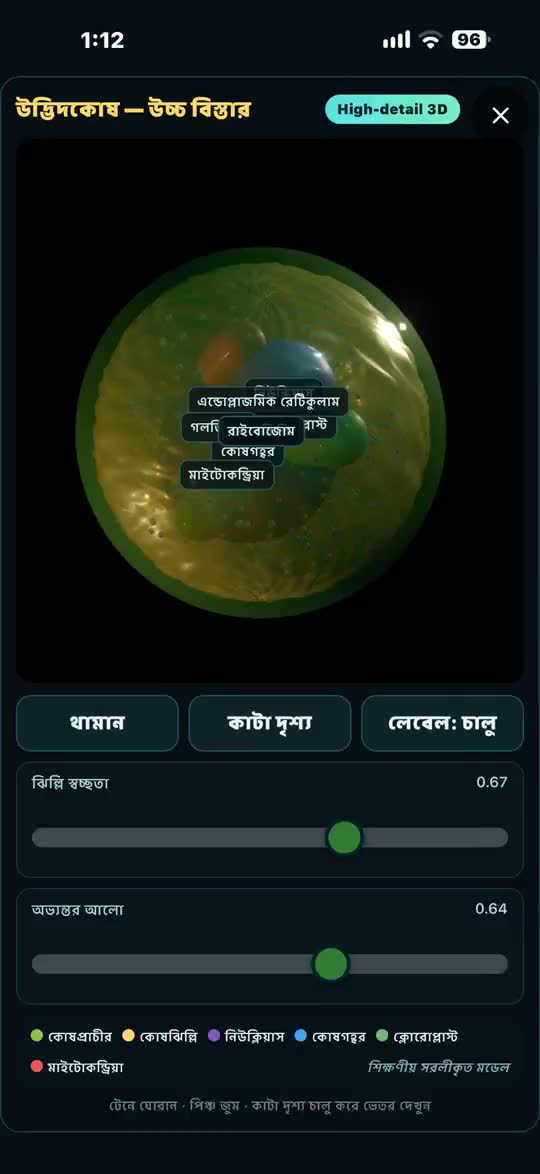 ৩ডি উদ্ভিদকোষ